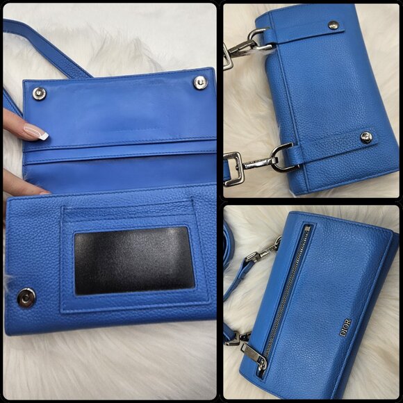 DIOR Men's Front Zip Flap Wallet - Picture 13 of 17